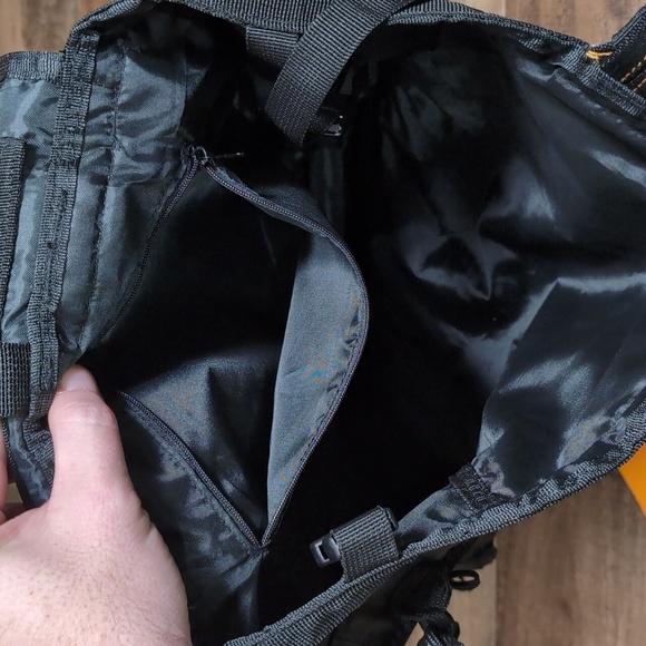 WRASCAL ARCH'R Tactical Backpack With Quick Release Strap in Black and Orange - Picture 12 of 14